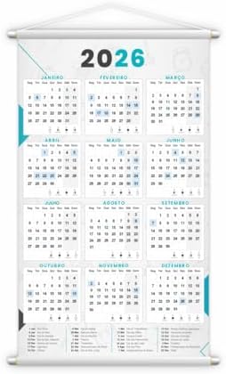 Banner Calendário Escolar 2026 PlimShop 80x50cm