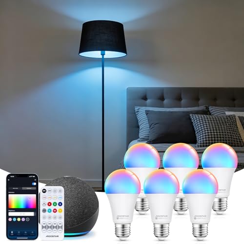 Aigostar Mesh - Lampadina Smart A60 E27 LED 12W, Compatibile con...