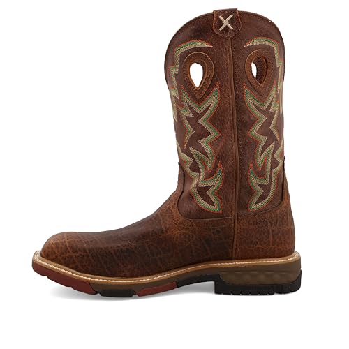 Twisted X Men's 12" Western Work Boot, Color: Tan/Tan, Size: 11, Width: D (MXBN001-D-11)2