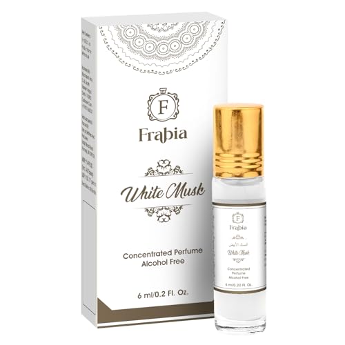 Image of White Musk Attar Perfume Oil Roll On for Men and Women | Musk, Lily and Rose Fragrance Notes | 12 Hrs Long Lasting, Alcohol Free|Ideal for Gift | 6ml