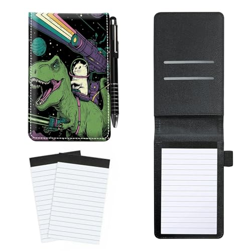 XFYDMYJCH Metal Pocket Notepad with Refillable Paper & Rotatable Pen,