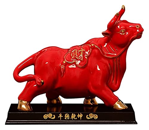 Statue d'animaux Feng Shui en bois pour bureau chinois raffiné