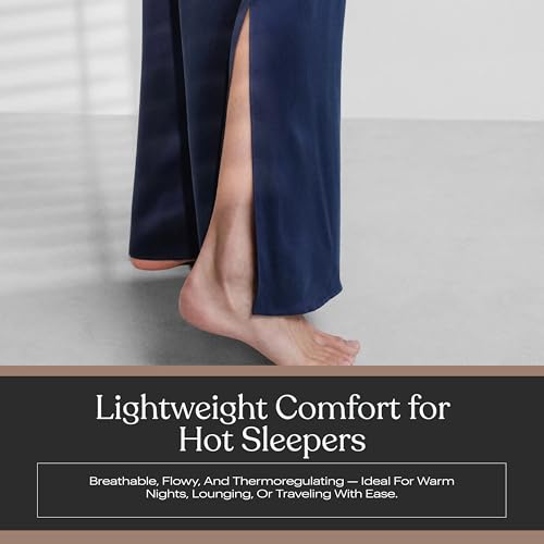 Image of Lunya Washable Silk Tee Pant Set for Women - Oversized Top with Pocket and Pull On Pants