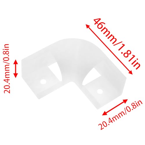 Image of LED channel connector corner kit Connectors for V-shaped aluminum channels LED light bar corner connector LED light bar corner connector For 16x16mm LED aluminum channel screws -10pcs