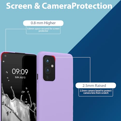 Image of LIRAMARK Liquid Silicone Soft Back Cover Case for OnePlus 9 /1+9 (Lavender)