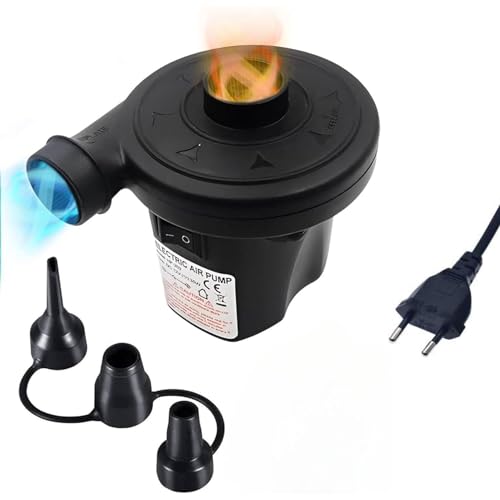 Hinchador eléctrico 150 W, Inflador para Colchón Hinchable, 2 en 1
