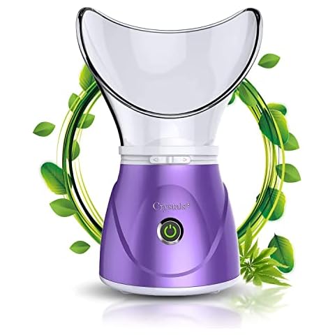 Digital Face Facial Spa Steam Sprayer for Skin Beauty Pores by Crystals® (Purple) Cover