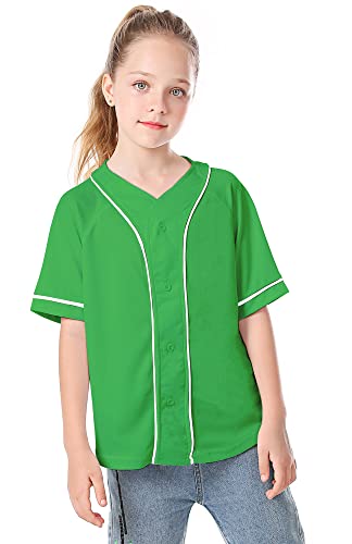 Image of Yuji Itadori Kids Baseball Jersey Button Boys Short Sleeve T-Shirts Hip Hop Fashion Casual Sports Solid Color Shirt