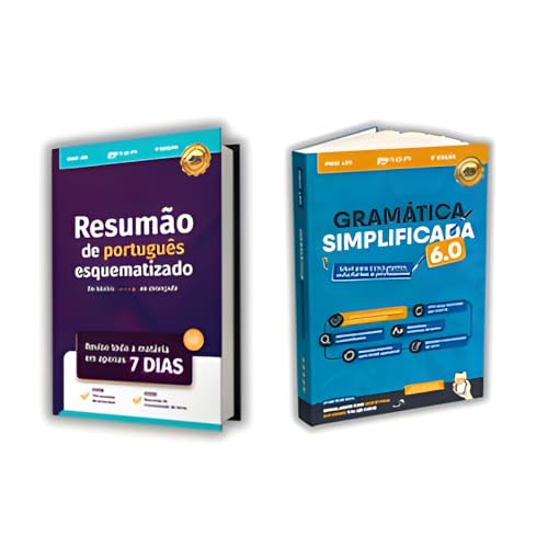 Kit 2 Livros: Resumão de Redação Esquematizado + Gramática Simplificada 6.0 | Guia Prático para ENEM e Concursos