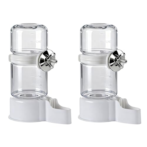 2 PCS Abreuvoir Automatique pour Oiseaux de Cage, Distributeur Automatique d'eau pour Oiseaux, Fontaine à Eau pour Perruches, Canaris, Perroquets et Petits...