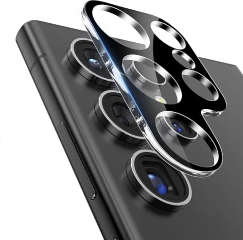 Image of HPTech Camera Lens Protector for Samsung Galaxy S24 - 9H Tempered Glass, HD Clarity, Anti-Scratch, Ultra Clear, Fingerprint Resistant, Easy Installation (Pack of 1)
