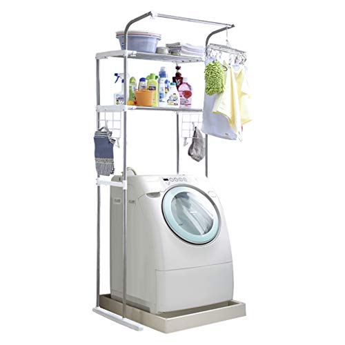 Waschmaschine Rack, Trommelwaschmaschine Lagerregal, Bad Lagerregal, Boden Balkon Rack, Kann 15 Kg Tragen