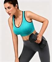Double Couple Sports Bras for Women Racerback High Impact Support Workout — image 6