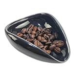 Gettimore Pottery - Bandeja dosificadora de café con botella de spray y aguja para café expreso de dosificación única, color negro y blanco, 8 x 3,5 x 10 cm