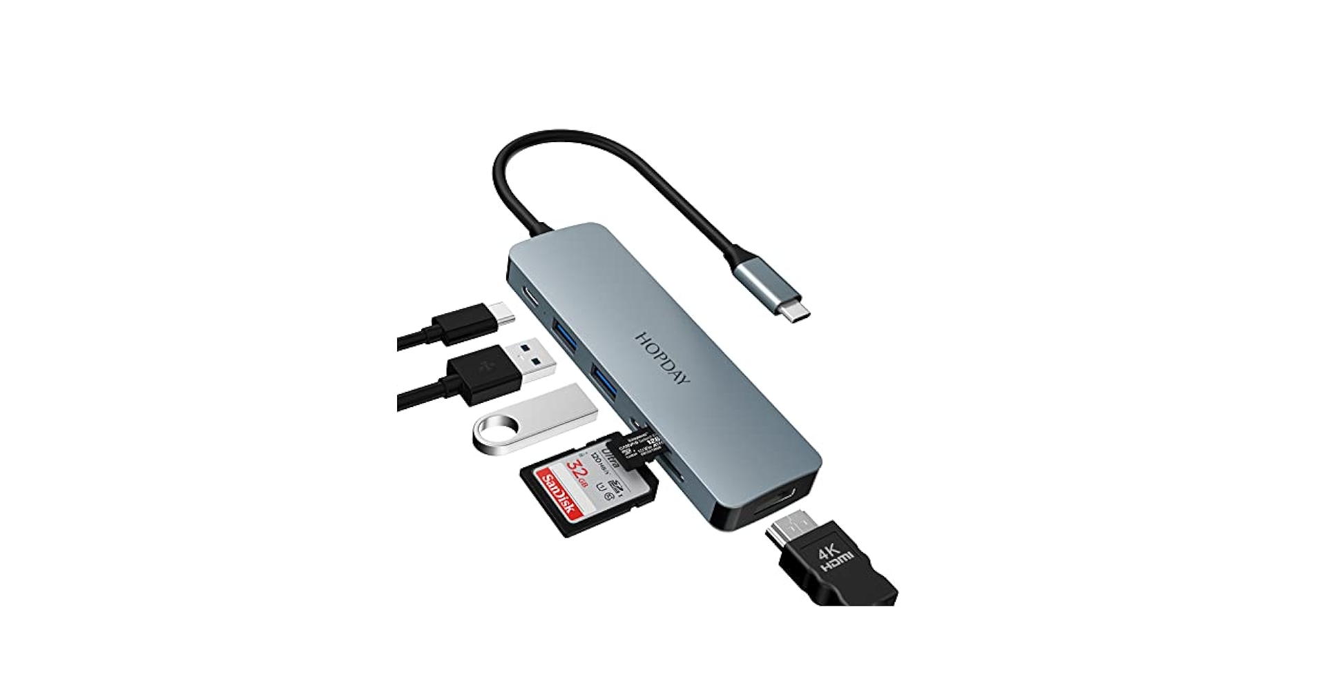 Amazon.com: USB C Hub, USB C Adapter MacBook Pro/Air Ipad