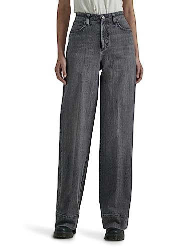 Lee Women's Legendary High Rise Trouser Jean Blurred Darks 4 at