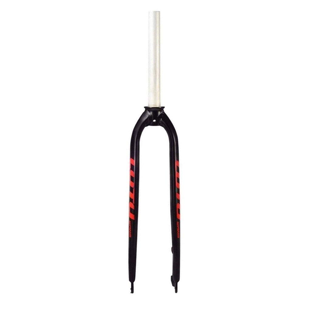 WIQUYBML MTB Road Bike Rigid Fork 26" 27.5 Inch 29er, Lightweight Universal Bicycle Front Aluminum Alloy About 820g - Black
