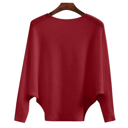 MESSIYO Tunic Sweaters for Women Fall Long Sleeve Shirts Wine - image 4