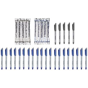 Amazon Brand – Solimo Gel Pens and Refills (Set of 25 Pens and 10 Refills)
