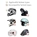 Fluffy Cartoon Full Face Helmet Cover Rabbit/Cat Ear, Cute Motorcycle Helmet Cover Hat for Men Women, Soft Fabric, Christmas Decoration Fun Riding Gear Gifts(H)