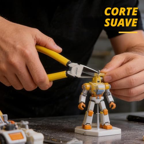 Miniatura 8 de Boosden 2 Piezas Alicates De Corte Pequeños, Alicates De 6 Pulgadas Para Cortar Alambre, Corta Alambre Con Resorte, Alicates Precisión Para Manualidades Flores Artificiales Joyería