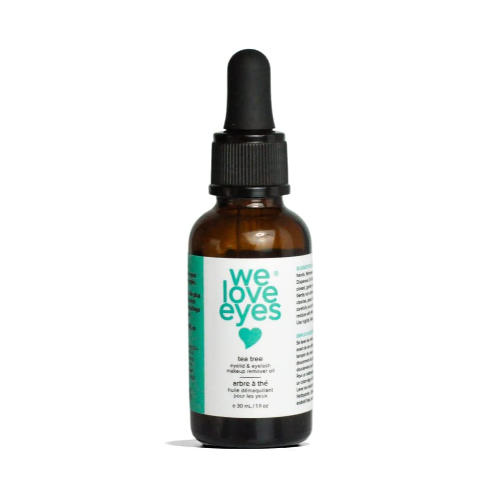 We Love Eyes - 100% All Natural Tea Tree Makeup Remover Oil - Effortlessly remove waterproof makeup and eyeliner - Made wi...