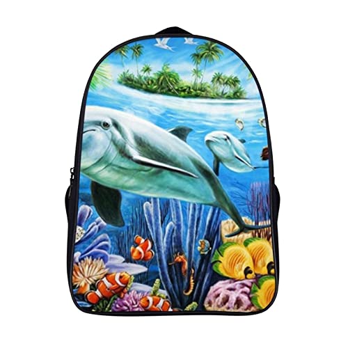Sac à dos pour enfants dauphin 3D pour transporter les affaires