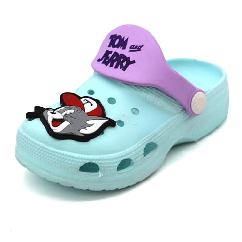Image of SVAAR Tom & Jerry Kid's Attractive Clogs with Authentic Tom & Jerry Charms and Adjustable Back Strap