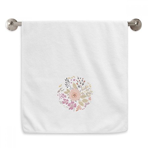 Serviette blanche fleur d'oranger 13x29 pouces en coton doux pour visage