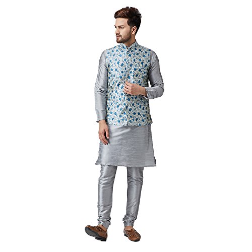 Image of SOJANYA Men Silk Cotton Printed Shirt