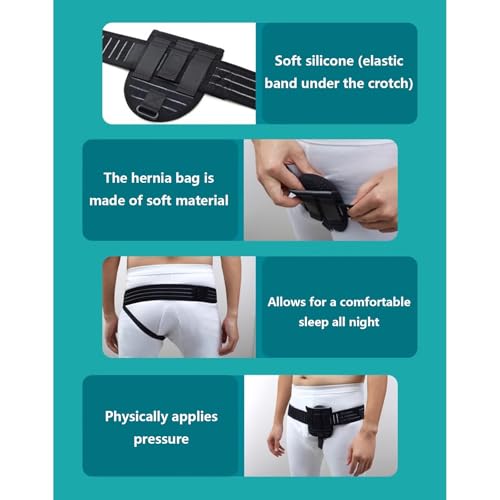 Faja de soporte para hernia inguinal con almohadilla ajustable miniatura 6