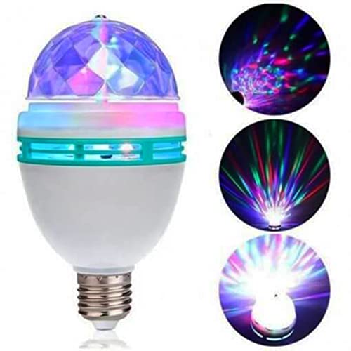 Lâmpada Globo De Luz Colorida LED Giratoria Festa Chuva De Luzes Com Bocal ONYK