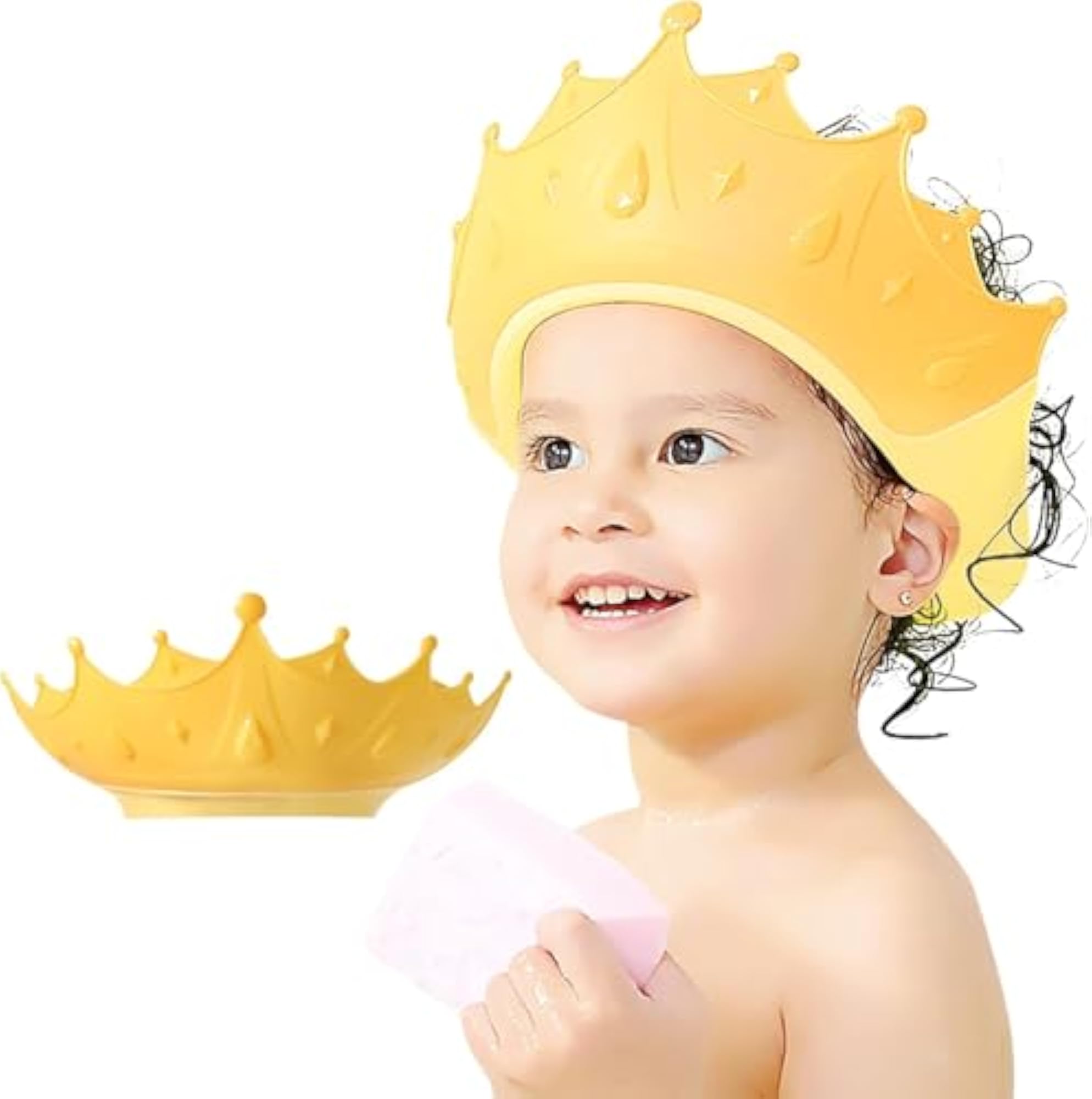 Soft Adjustable Baby Shower Cap for Hair Washing