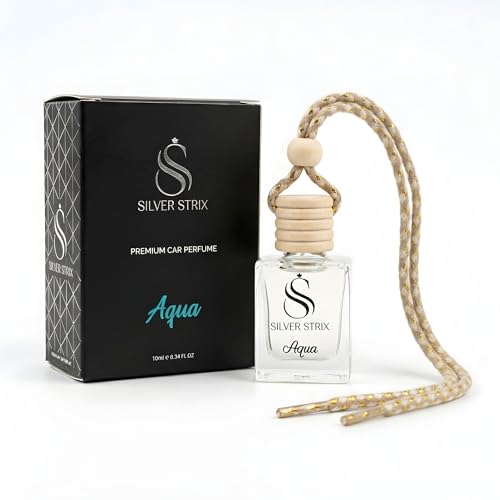 Image of Car Perfume Air Freshener | Long Lasting Fragrance for Car Interior | Premium Luxury Scent for Fresh & Pleasant Drive | Easy to Use Car Freshener for All Vehicles (Aqua)