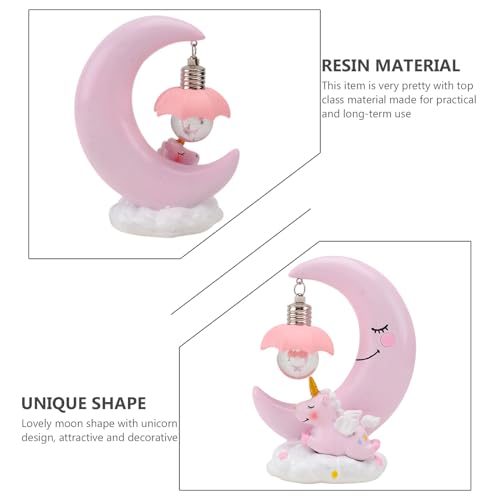 Lámpara de mesa de noche resinada con diseño de princesa miniatura 3