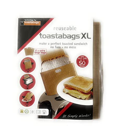 TOASTABAGS XL REUSEABLE UPTO 50 TIMES PER BAG -2XL BAGS