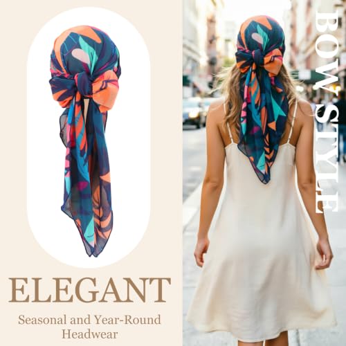 Image of DRESHOW Turban Headwrap for Women Long Hair Head Scarf Headwraps Chemo Headwear Lightweight Hair Loss Covering Hat