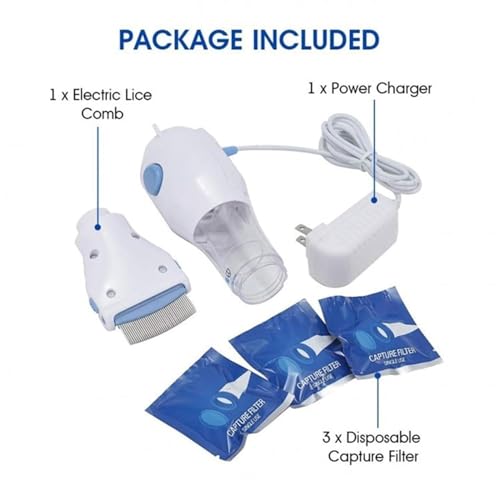 Electric Vacuum Comb for Lice Treatment - Nit Free, Outperforms Traditional Lice Combs