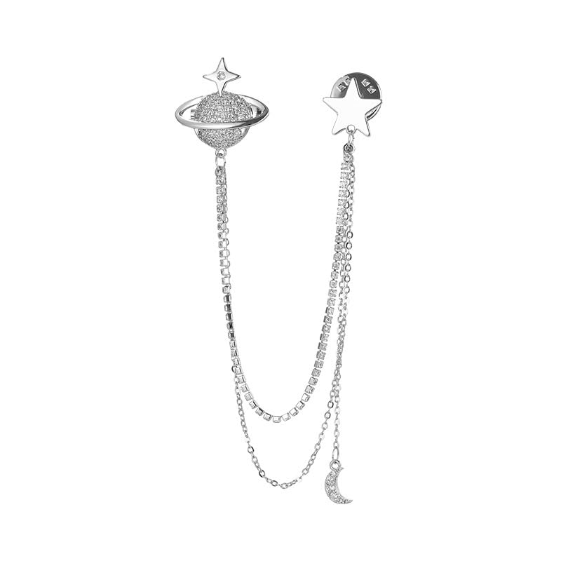 Women's Star Tassel Chain Brooch Pin Coat Lapel Corsage Clothing Accessory-image-48