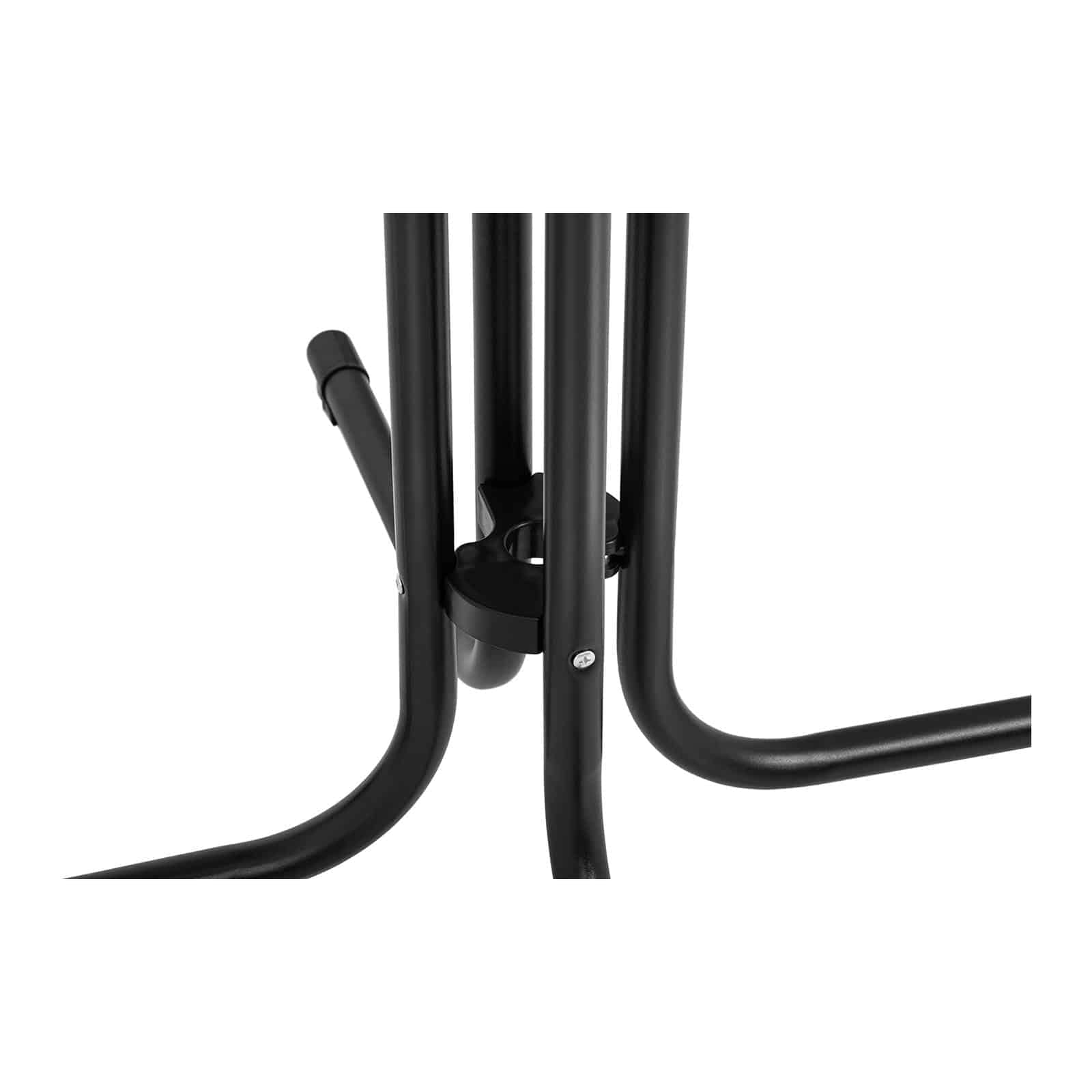 Royal Catering Mange-Debout Mange Debout Table Haute Bistrot Bistro Bar Ronde RC-BIS70FB (ø 70 cm, Hauteur de 110 cm, Pliante, Pieds Réglables, Acier Et Contreplaqué Revêtu De Plastique, Noir)