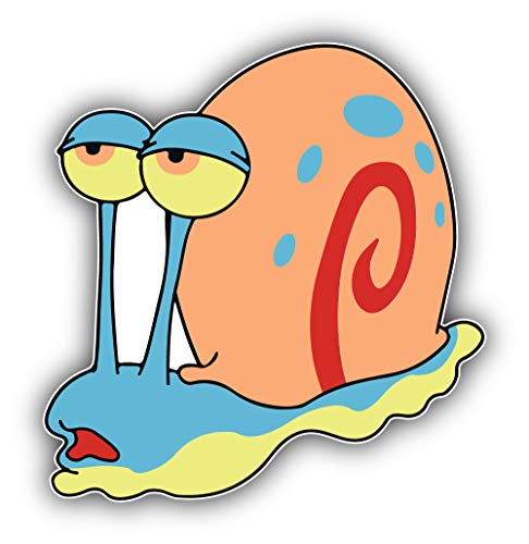 valstick Spongebob SquarePant Gary The Snail Cartoon Car Bumper Sticker Decal