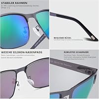 CARFIA Polarisierte Herren Sonnenbrille Metallrahmen UV 400 Fahrerbrille – Ansicht 5