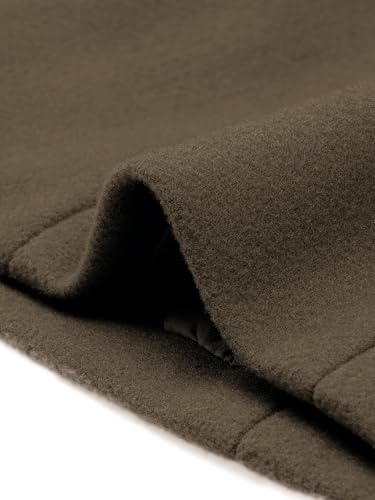 Image of Allegra K Women's Winter Classic Overcoat with Pockets Single Breasted Coat | Soft pea coat, Fully lined outerwear, Trendy, Fall office peacoat, Warm casual holiday everyday wear,