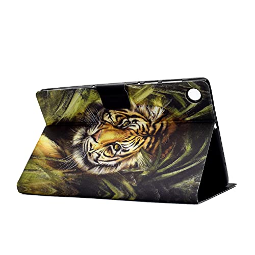 CASAFUNY Lenovo Tab M10 Plus 3rd Generation 10.6 Inch TB-125/128FU Ultra Slim PU Leather Case Cover with Stand Function - Tiger Pattern - Image 4