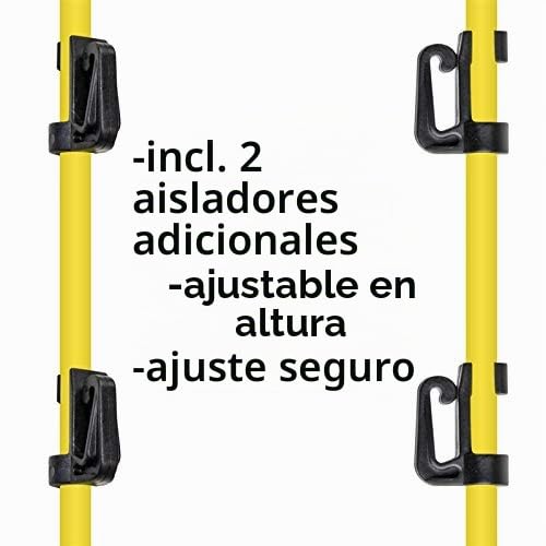 VOSS.farming 40x Poste de Fibra de Vidrio para Pastor eléctrico Ovalado, Largo 155cm, Punta Extra Larga