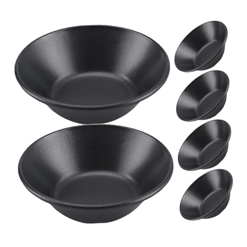 EXQUIMEUBLE 6個 エッグタルト型 プレミアムカーボン製 ノンスティック 多用途ベーキングモールド プリン 小型ケーキ ゼリー作りに 家用製菓用品