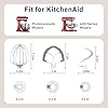 Flex Edge Beater 3Pcs for KitchenAid Mixer Attachments and Accessories Compatible with 6 Quart Lifting Stand Mixers (KN256 6-Wire Whip, 6QT Flat Beater Paddle, 6QT Dough Hook Attachment)