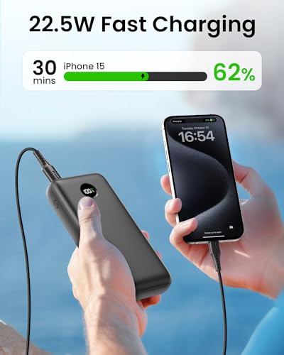 Portable-Charger-27000mAh-Power-Bank-USB-C-225W-and-PD-QC40-Fast-Charging-Portable-Power-Bank-with-LED-Display-3-Outputs-External-Battery-Pack-for-iPhone-Samsung-iPad-etc