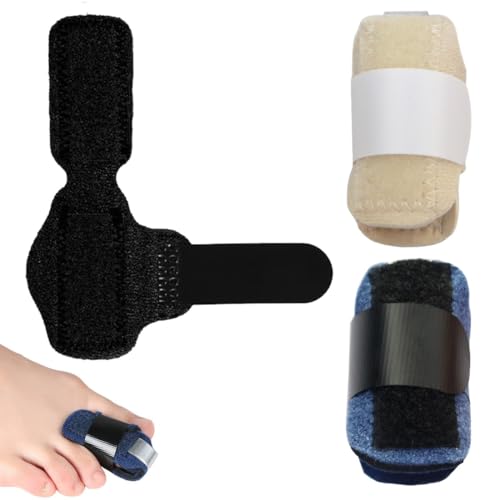 3 Pcs Férula para Dedo en Martillo, ferula dedo martillo, Corrector Dedos del Pie, Soporte de Puntera Ajustable en Forma de U, Enderezador de Dedos de Los Pies