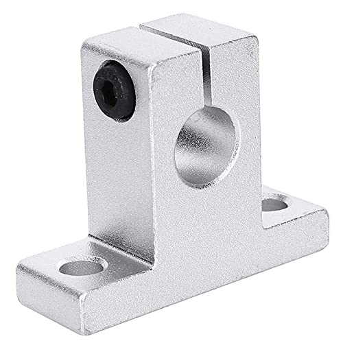 Lysee 3D Printer Parts & Accessories - 10 Pieces of SK10 Linear Bearing Guide Shaft Support CNC Router 3D Printer Part - (Color: Silver)
